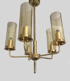 lustre suédois des années 1970 Hans-Agne Jakobsson en laiton par AB Markaryd