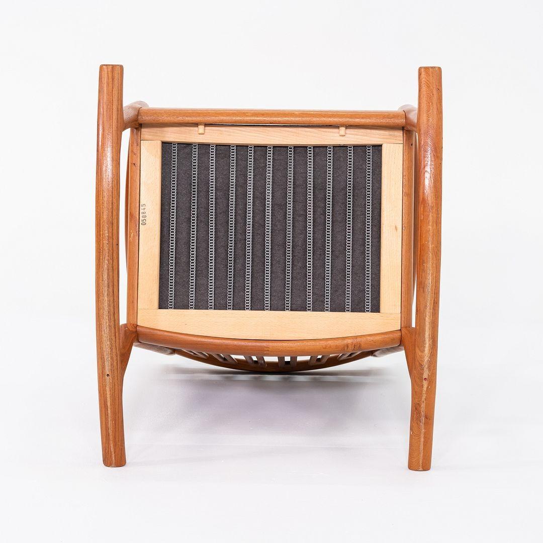 Danese Sedia a dondolo in teak anni '70 Hans Olsen per Juul Kristensen, Danimarca in vendita