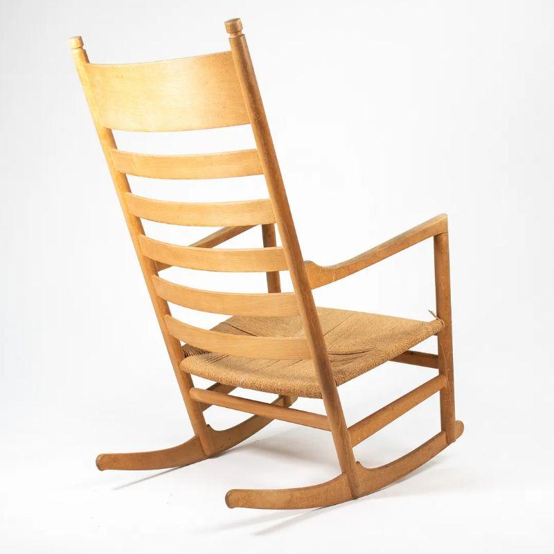 Wood 1970s Hans Wegner for Carl Hansen & Søn CH45 Rocking Chair in Beech For Sale