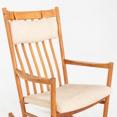 1970s Hans Wegner for Tarm Stole of Denmark Rocking Chair in Teak