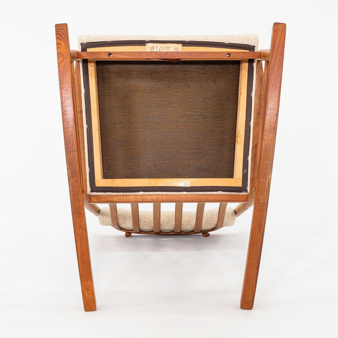 Sedia a dondolo anni '70 Hans Wegner per Tarm Stole of Denmark in teak in vendita 1