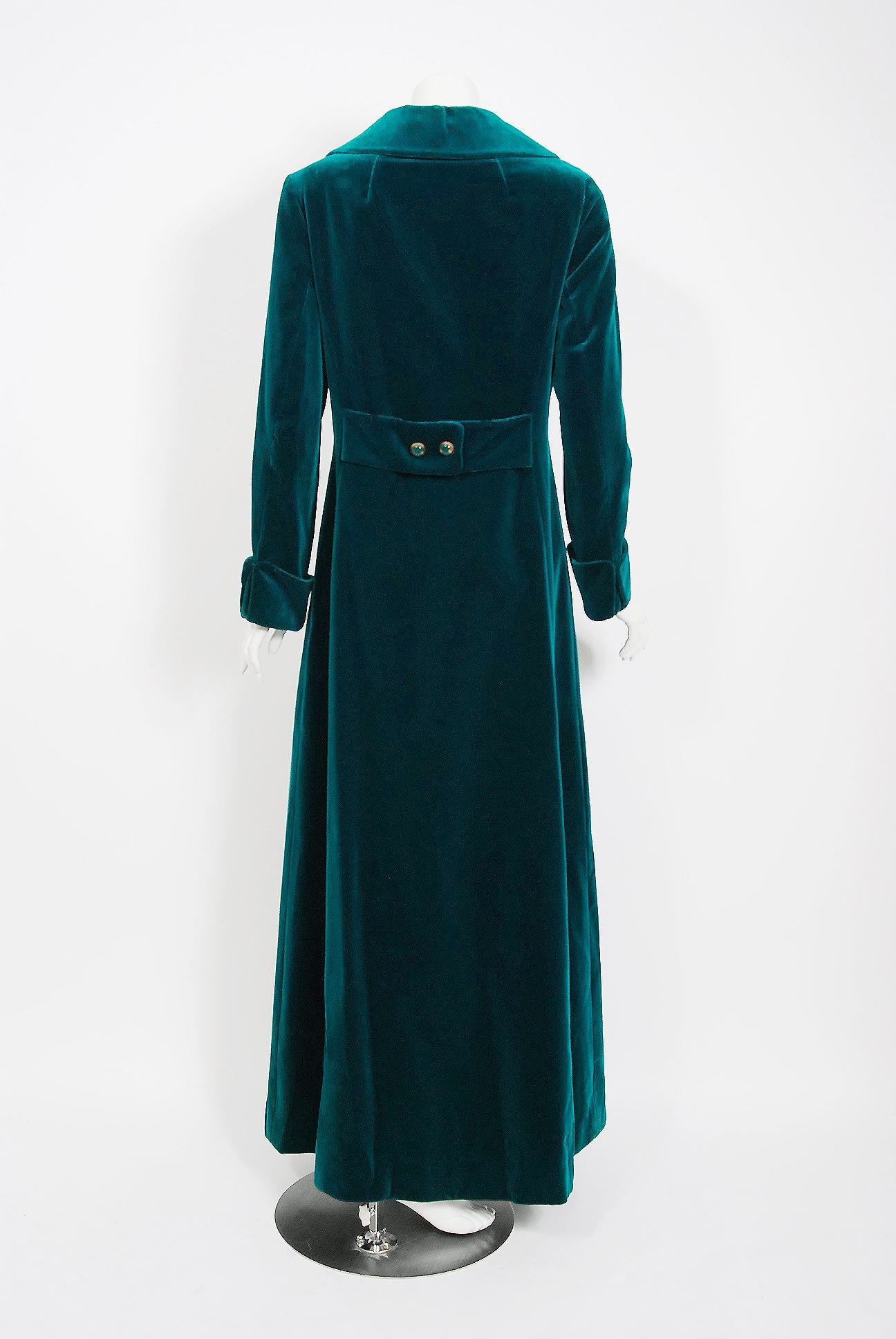 velvet maxi coat