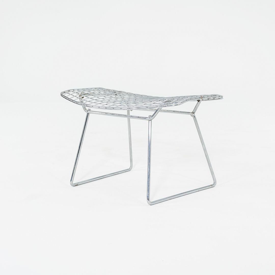 Pouf a forma di uccello di Harry Bertoia per Knoll degli anni '70 in cromo in vendita 3