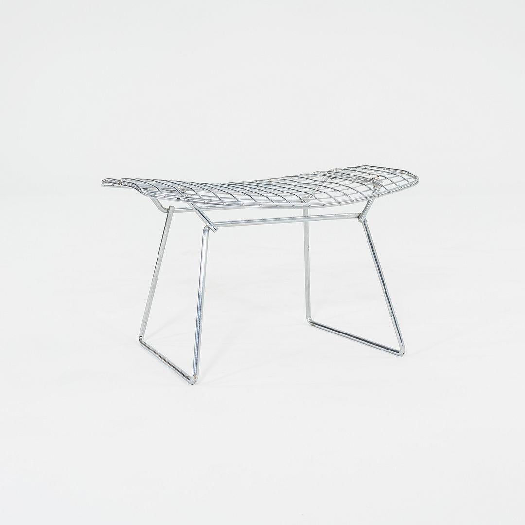 Pouf a forma di uccello di Harry Bertoia per Knoll degli anni '70 in cromo in vendita 2