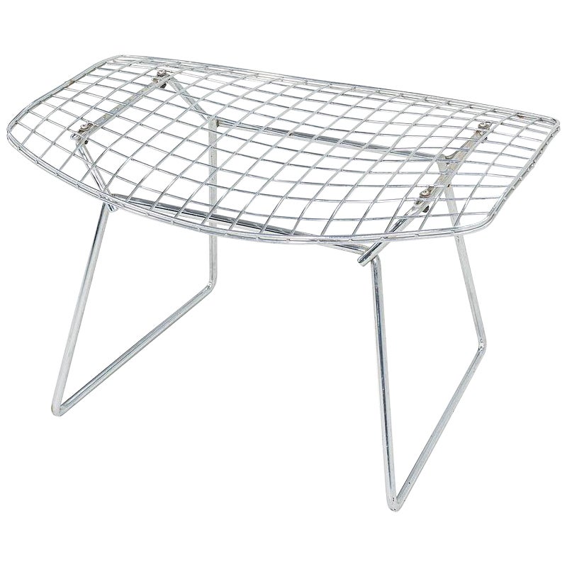 Pouf a forma di uccello di Harry Bertoia per Knoll degli anni '70 in cromo in vendita
