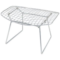 1970s Harry Bertoia for Knoll Bird Ottoman in Chrome