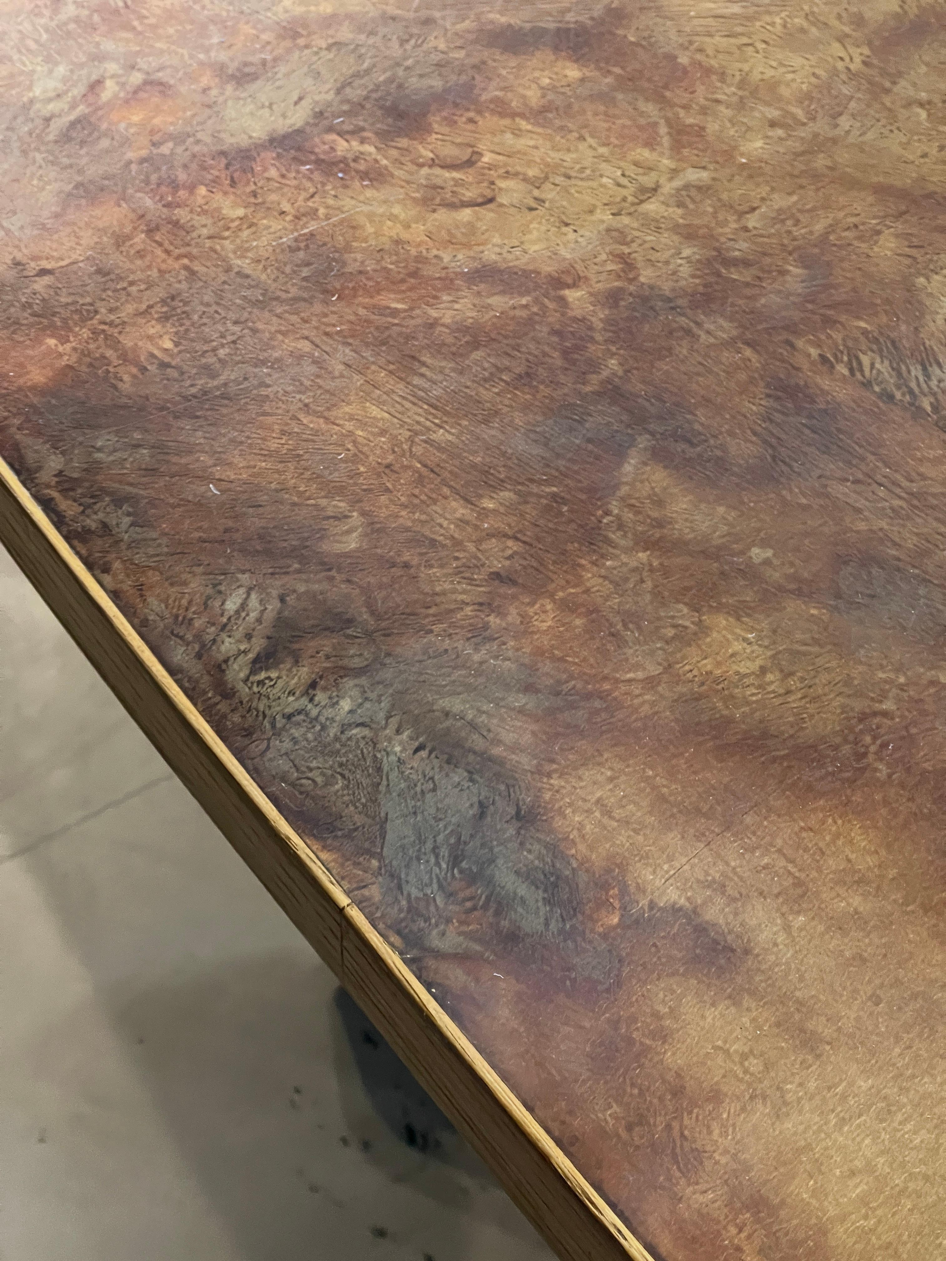 1970’s Harry Lunstead Design Copper and Iron Dining Table 4