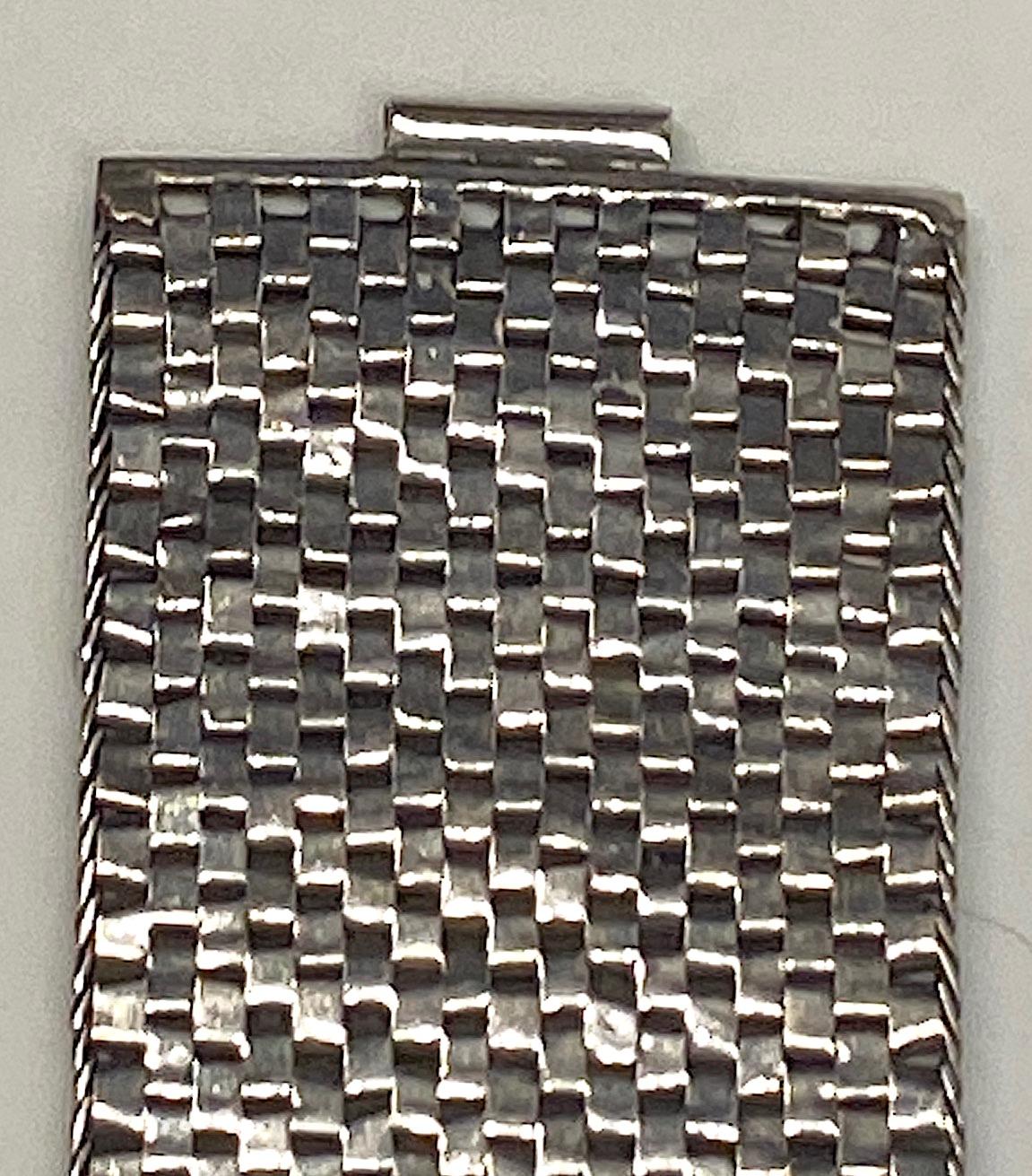 1970s Heavy Large Sterling Silver Statement Bracelet for Man or Woman 14