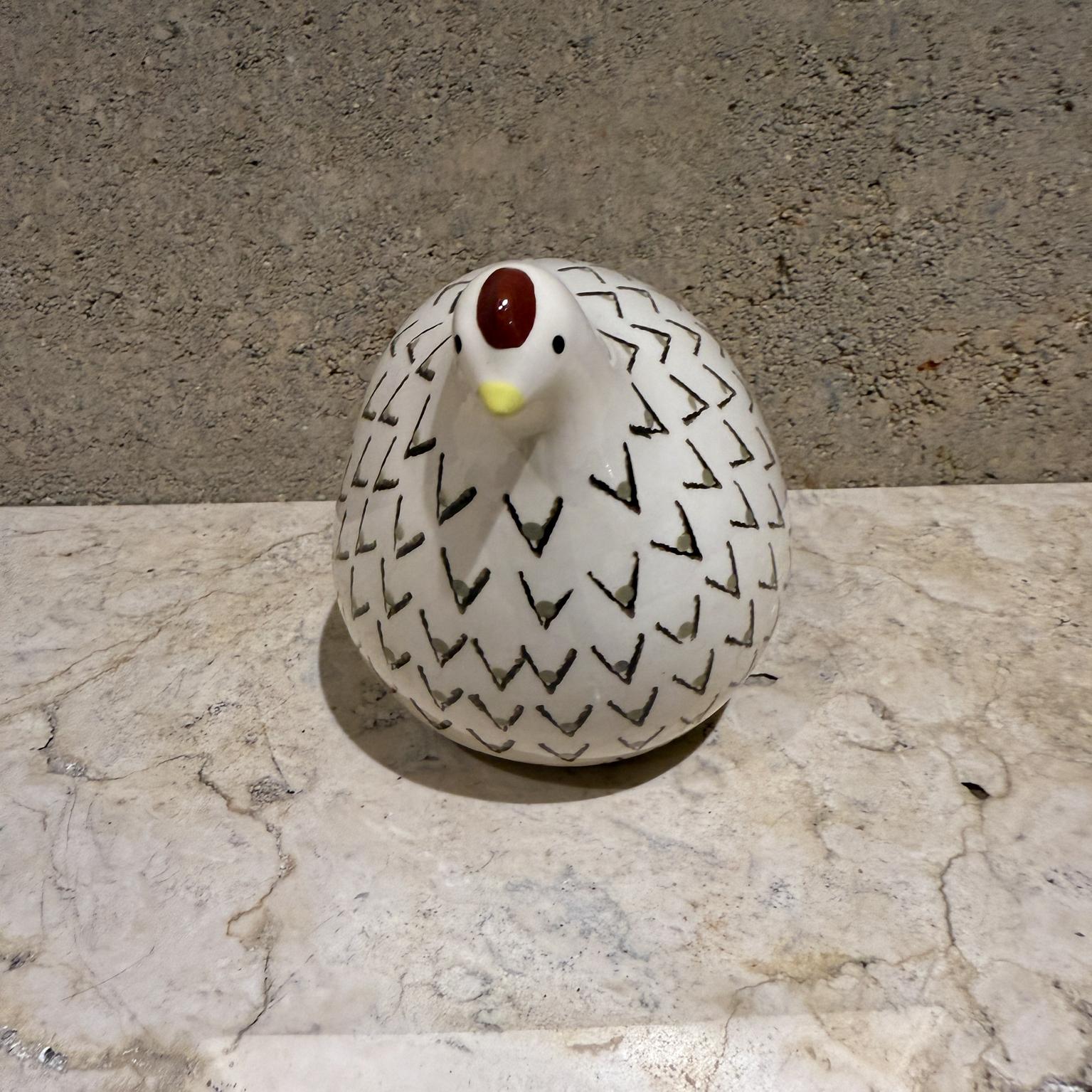 Mid-Century moderno 1970 Heidi Caillard Ceramica a mano Quaglia Caille Lussan Francia in vendita