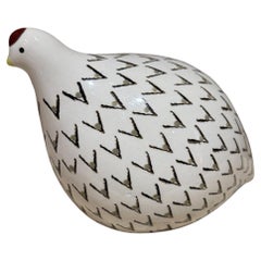 1970s Heidi Caillard Handmade Ceramic Quail Caille Lussan France