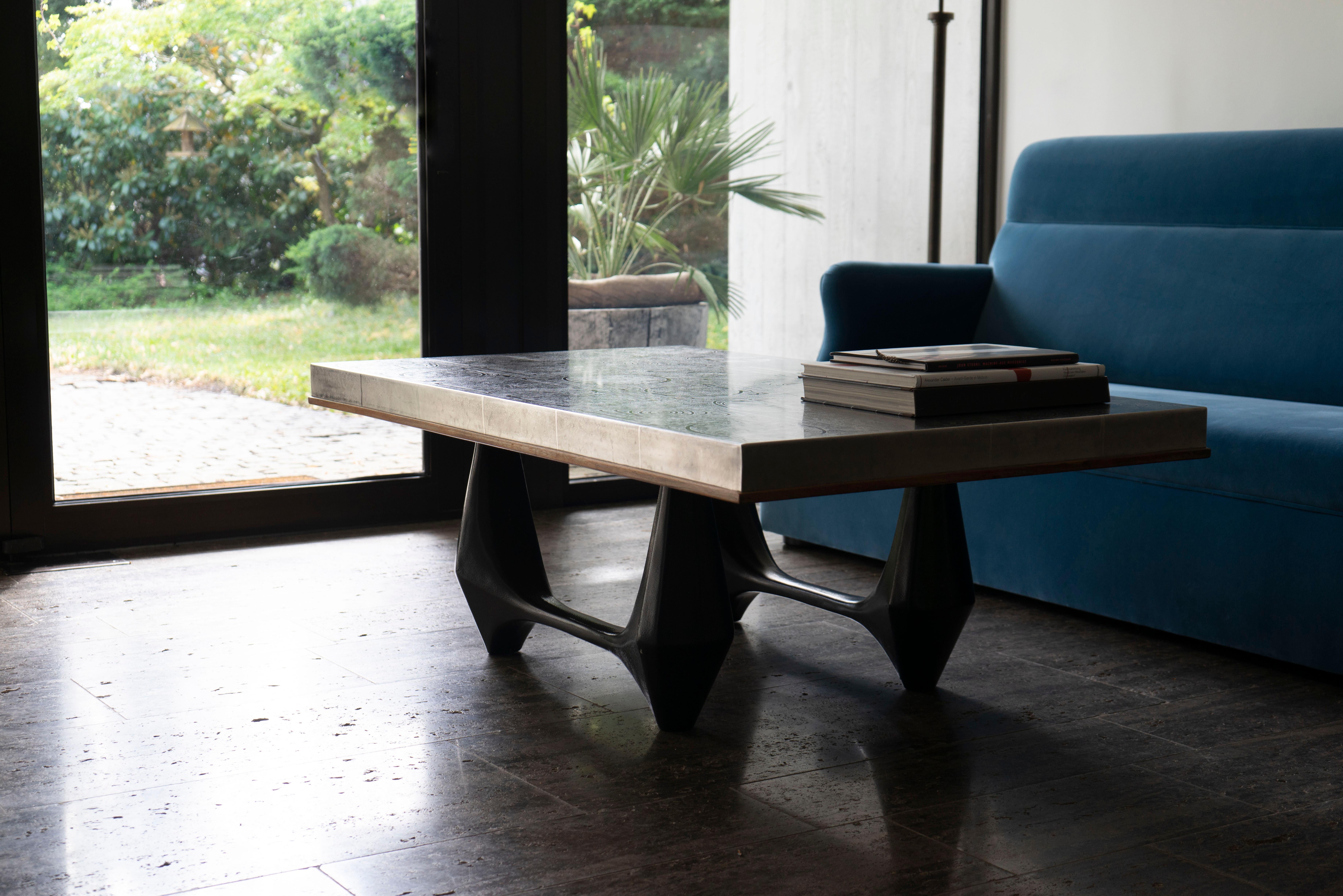 Mid-Century Modern 1970s Heinz Lilienthal Coffee Table 'd' For Sale