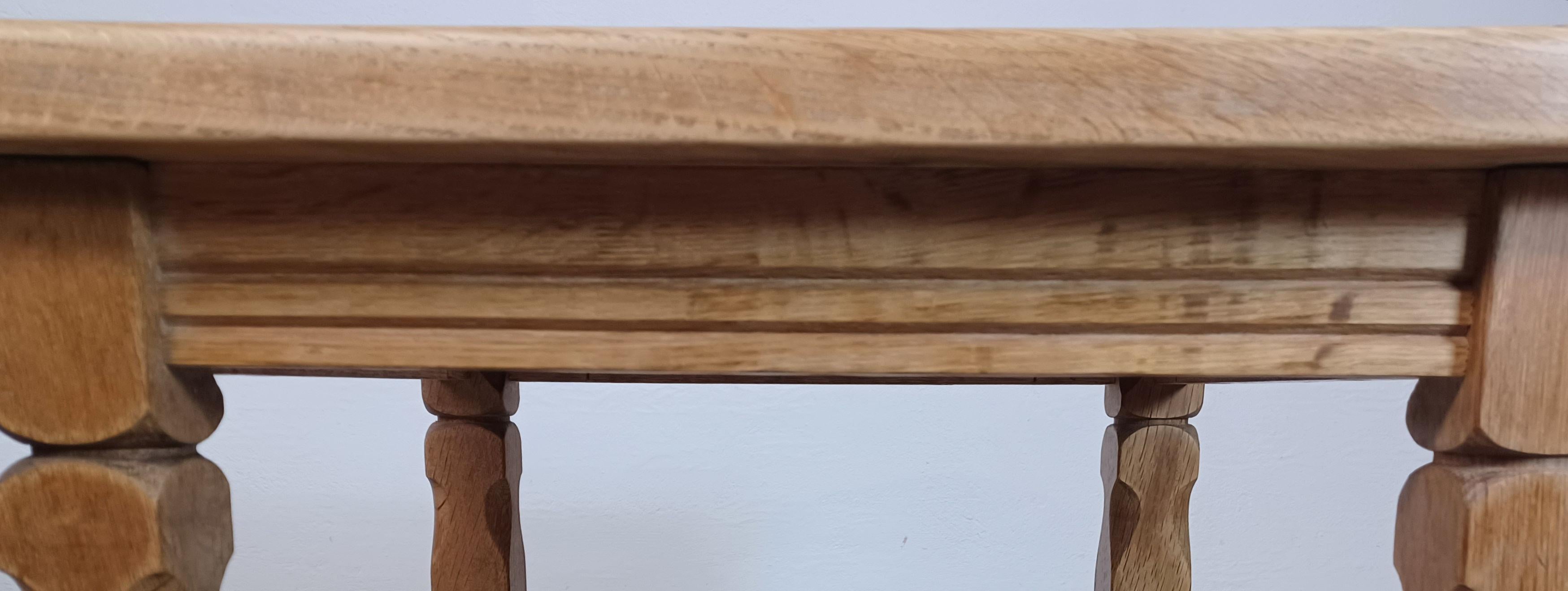 1970's Henning Kjærnulf Brutalist Sidetable in Oak with Søholm Tiles For Sale 2