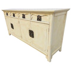 1970's Henredon Faux Goatskin Collection Sideboard/Buffet