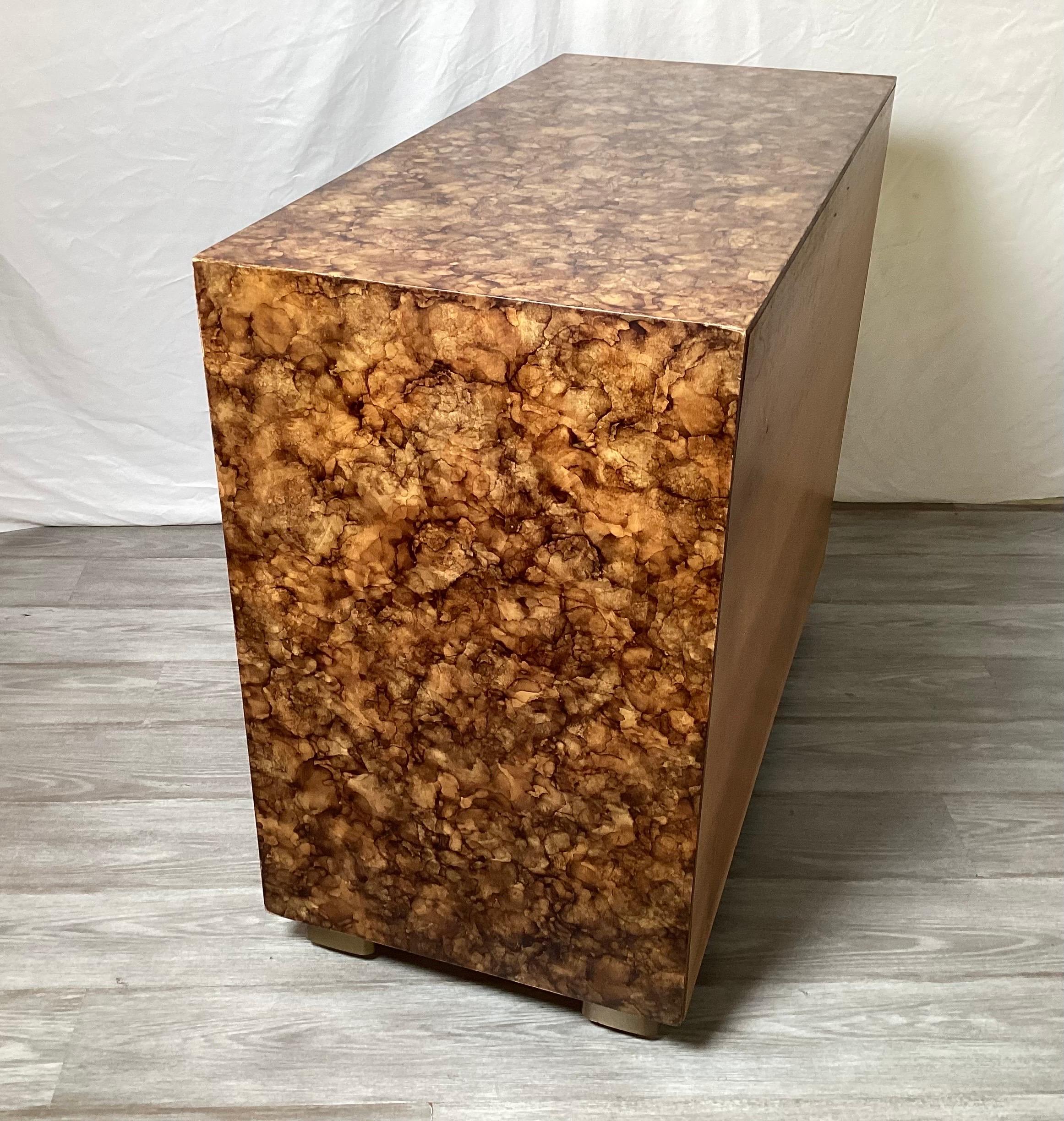 1970's Henredon Faux Tortoise Cabinet 5