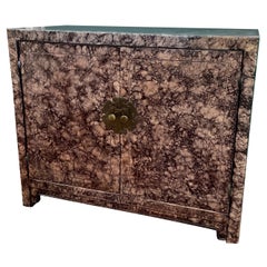 1970s Henredon Faux Tortoiseshell Cabinet