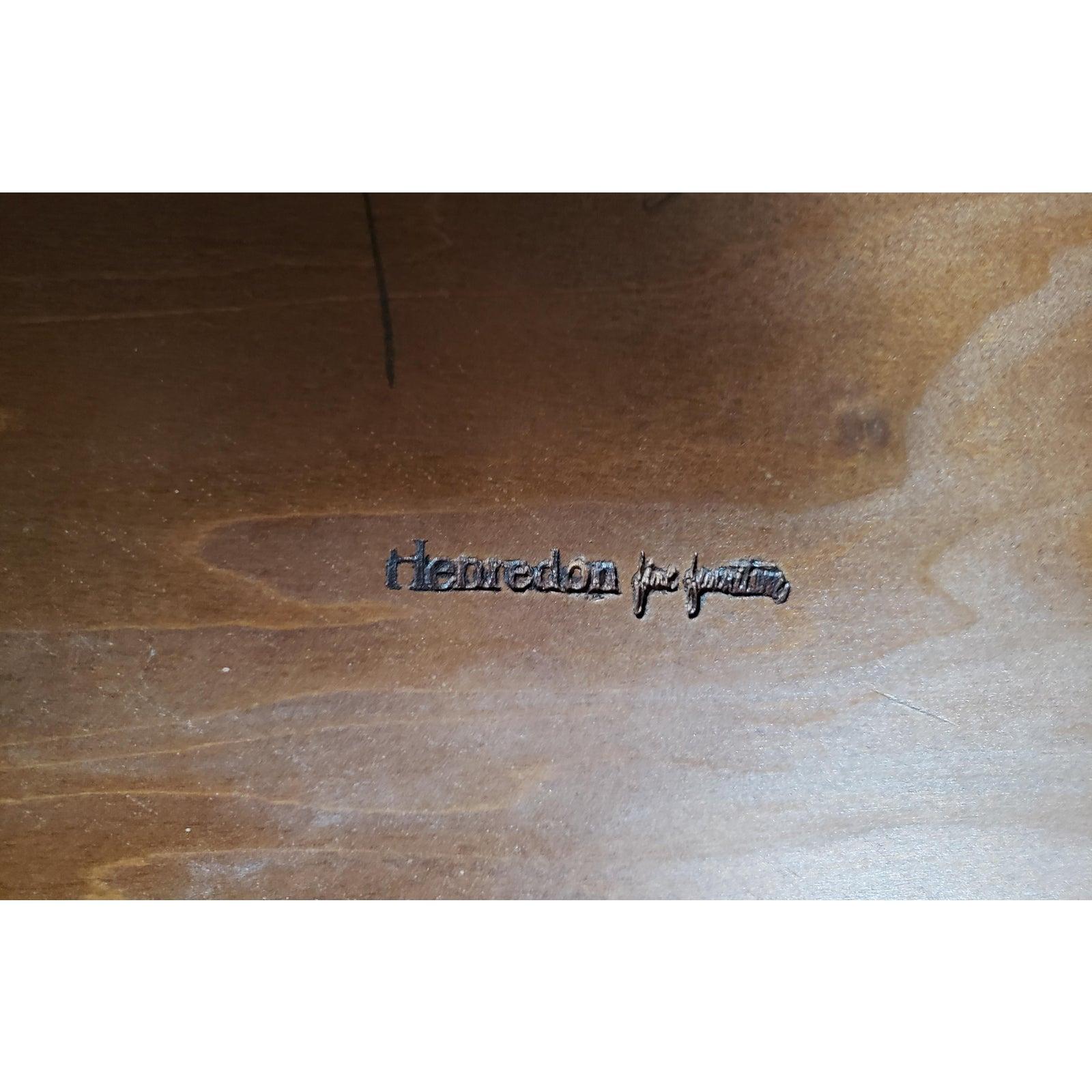 1970s Henredon Hand Rubbed Solid Dark Walnut Nesting Tables, Set of 3 3