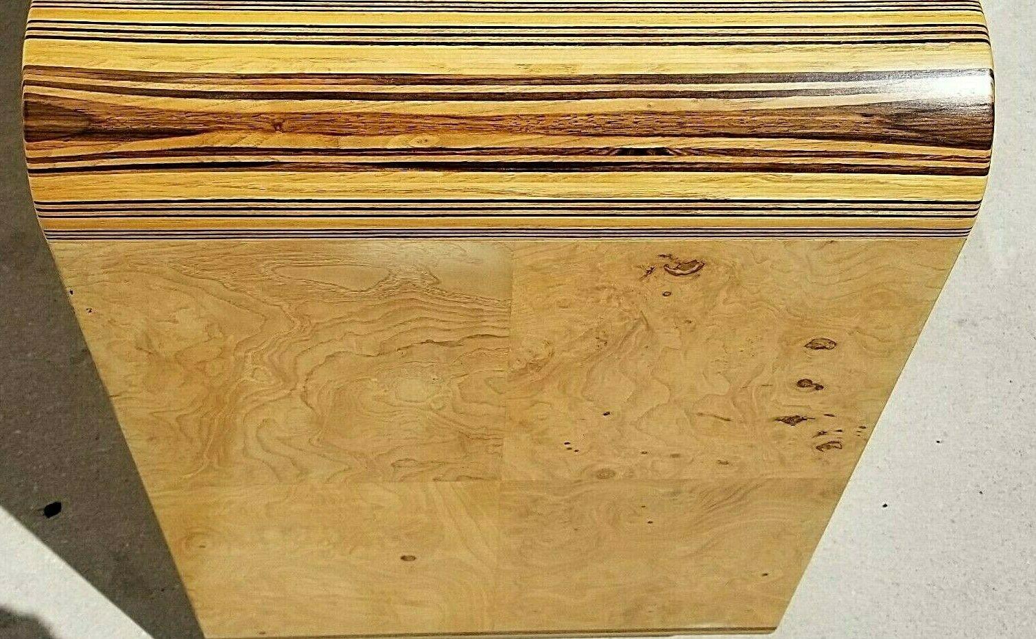Offering One Of Our Recent Palm Beach Estate Fine Furniture Acquisitions Of A 1970's HENREDON Scene Two Olive Burl Dry Bar Sideboard Credenza TV Cabinet
Featuring multi exotic wood waterfall accents, tarnish resistant flatware drawer, and supported