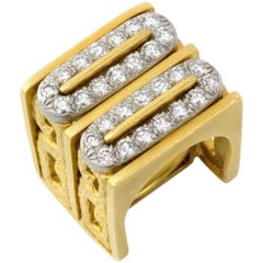 1970s Henry Dunay Diamond and Gold Ring