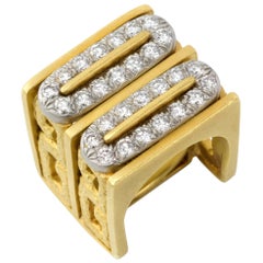 1970s Henry Dunay Diamond and Gold Ring
