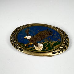 1970s Heritage Buckles Eagle Belt Buckle in Solid Brass