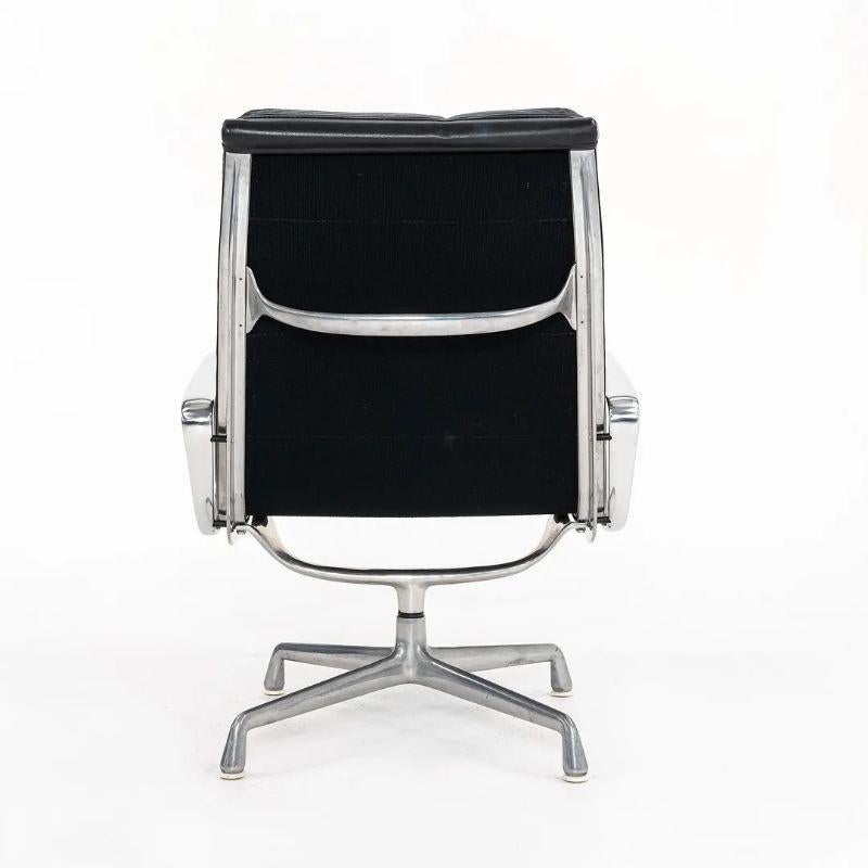 American 1970s Herman Miller Eames Aluminum Group Pad Lounge Chair in Leather Model EA216