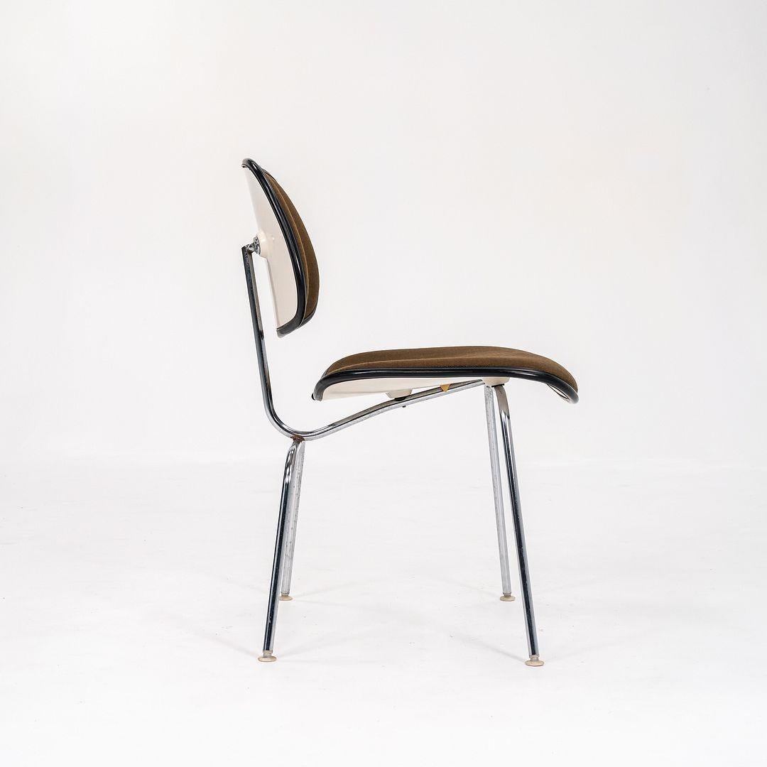 Moderno Sedia Herman Miller DCMU degli anni '70 con tessuto Alexander Girard Hopsack marrone in vendita