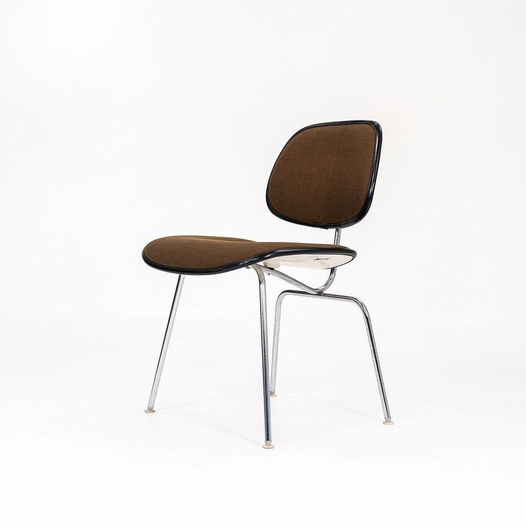 Americano Sedia Herman Miller DCMU degli anni '70 con tessuto Alexander Girard Hopsack marrone in vendita