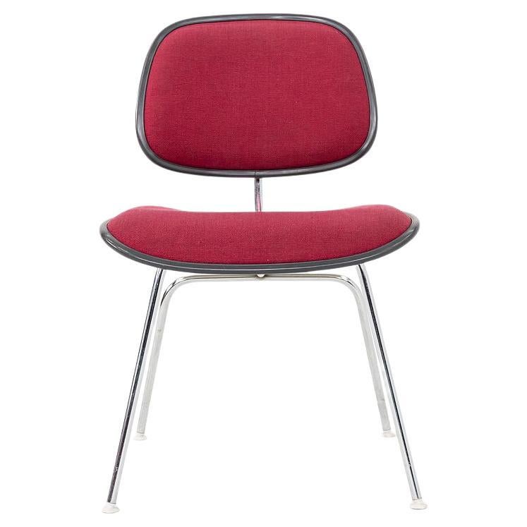 1970s Herman Miller Eames DCMU Dining Chair in Plastic and Fabric For Sale