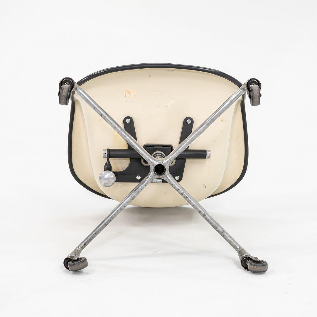 Modern 1970s Herman Miller Eames EC434 Upholstered Arm Shell Chair w/ Fiberglass Shell For Sale