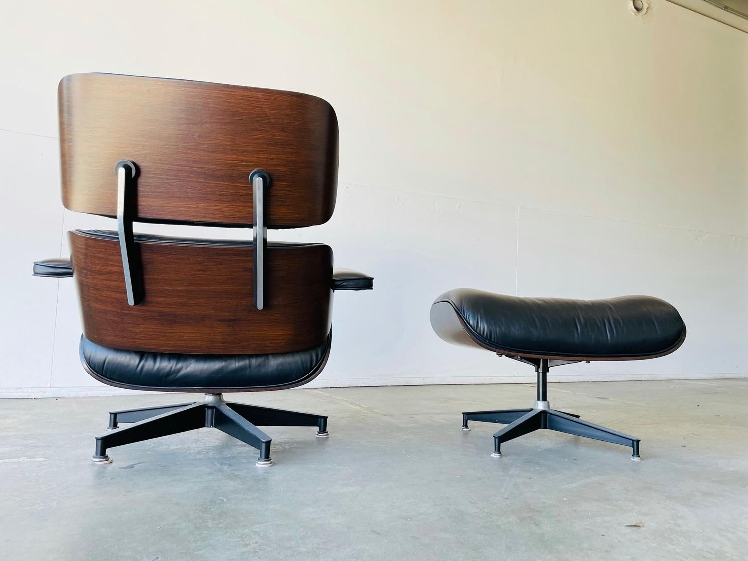 1970s Herman Miller Eames Lounge Chair and Ottoman 1