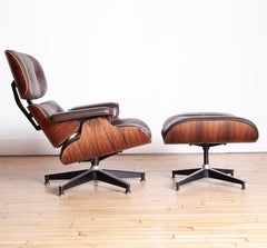 1970s Herman Miller Eames Lounge Chair in Brown Leather