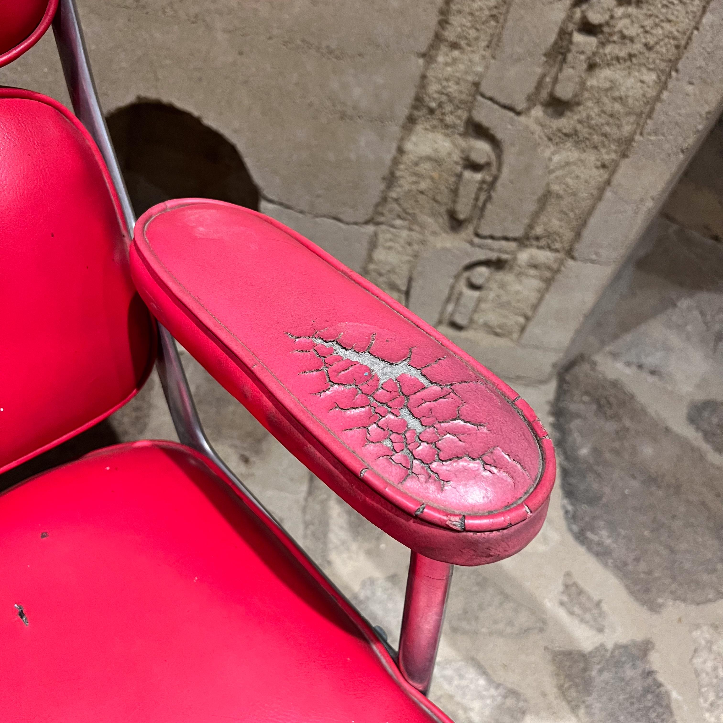 Mid-Century Modern 1970s Herman Miller Eames Red Time Life Executive Office Chair