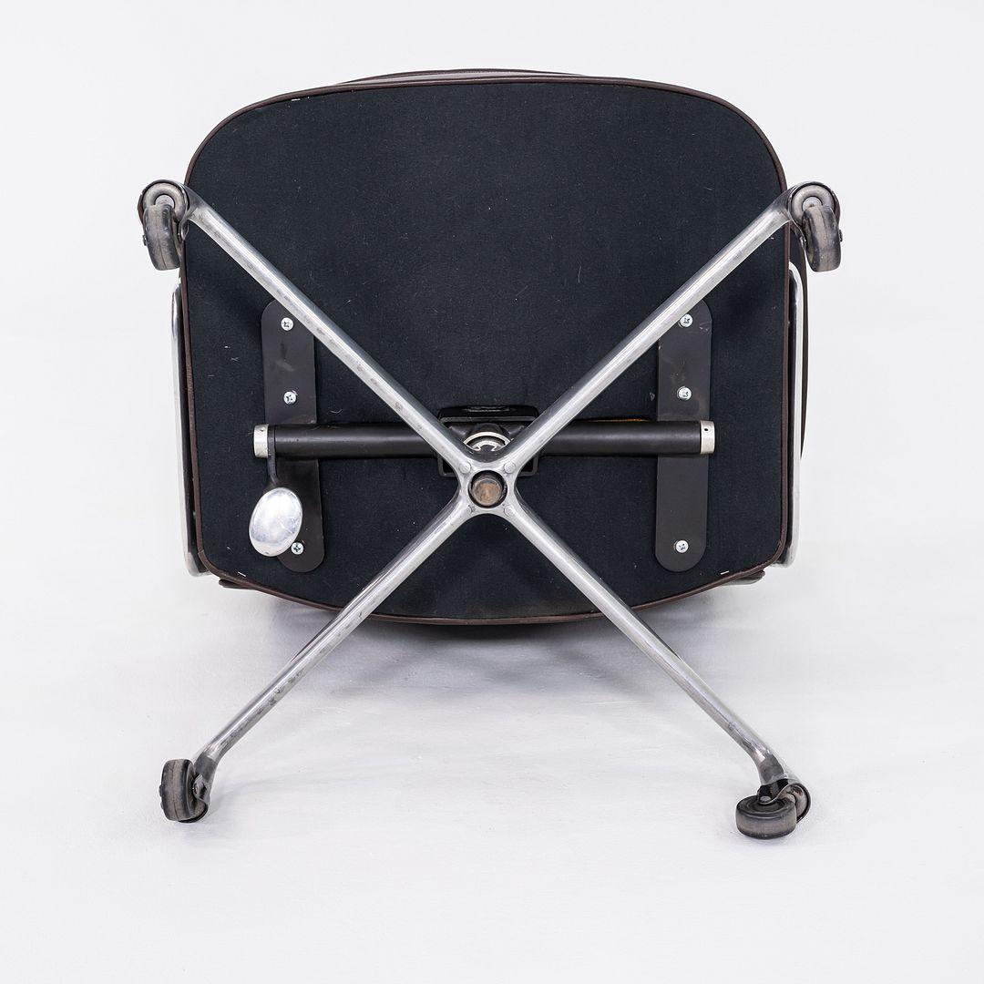 1970s Herman Miller Eames Time Life Chair in Brown Edelman Leather For Sale 3
