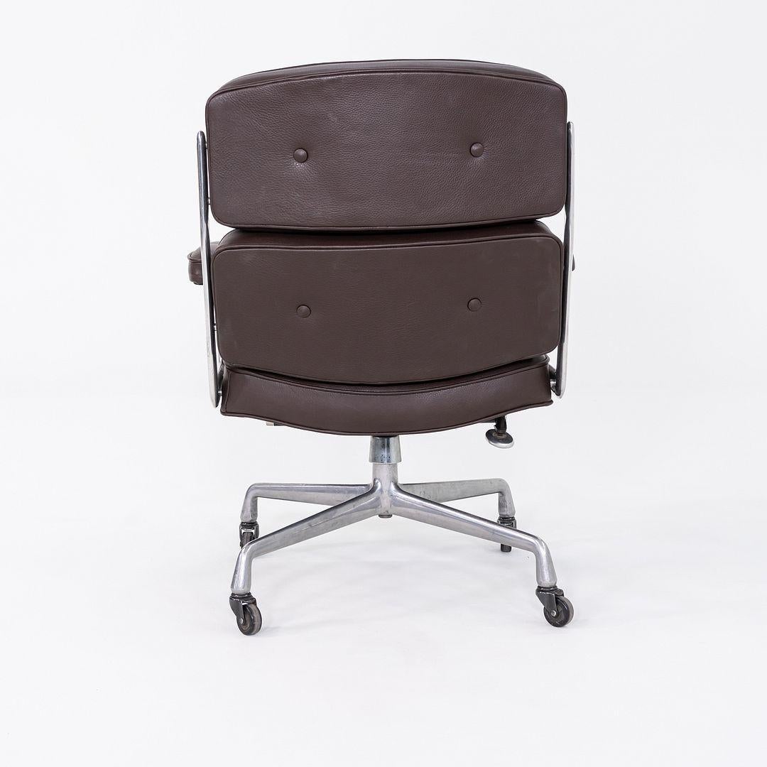 American 1970s Herman Miller Eames Time Life Chair in Brown Edelman Leather For Sale
