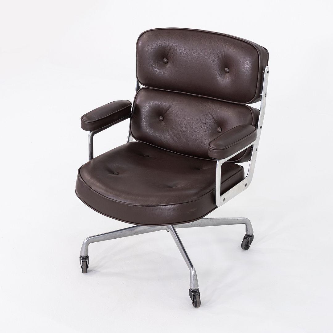 1970s Herman Miller Eames Time Life Chair in Brown Edelman Leather For Sale 2