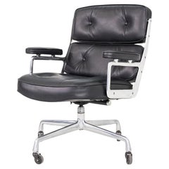 1970s Herman Miller Eames Time Life Executive Desk Chair in Black Leather 1970s Herman Miller Eames Time Life Executive Desk Chair in Black Leather