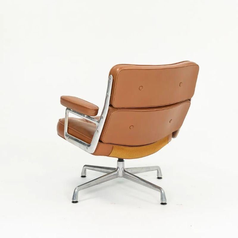 This is an Eames Time Life Lobby Chair, model ES105, designed in 1960 by Charles and Ray Eames. The chair was designed for the Time Life Building in New York. This model is slightly wider than the Time Life Executive Chair. The piece features a