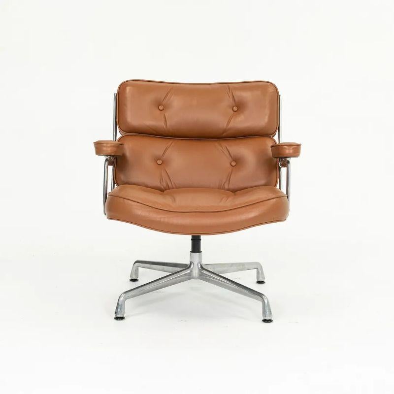 Modern 1970s Herman Miller Eames Time Life Lobby Chair in Cognac Leather 2x Available For Sale
