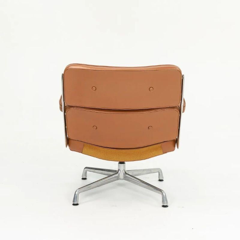 American 1970s Herman Miller Eames Time Life Lobby Chair in Cognac Leather 2x Available For Sale