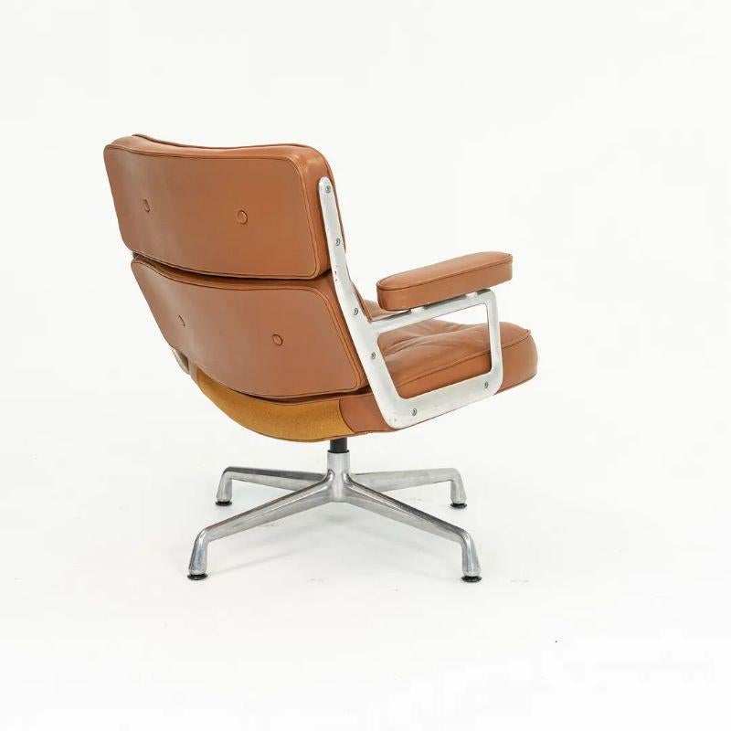 1970er Herman Miller Eames Time Life Lobby Chair aus cognacfarbenem Leder, 2x verfügbar im Angebot 2