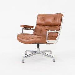 1970s Herman Miller Eames Time Life Lobby Chair in Cognac Leather