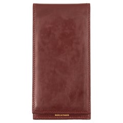 1970s Hermes Bordeaux Box Leather Note Case