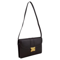1970s Hermes 'Mephisto" Brown Leather Bag/Clutch