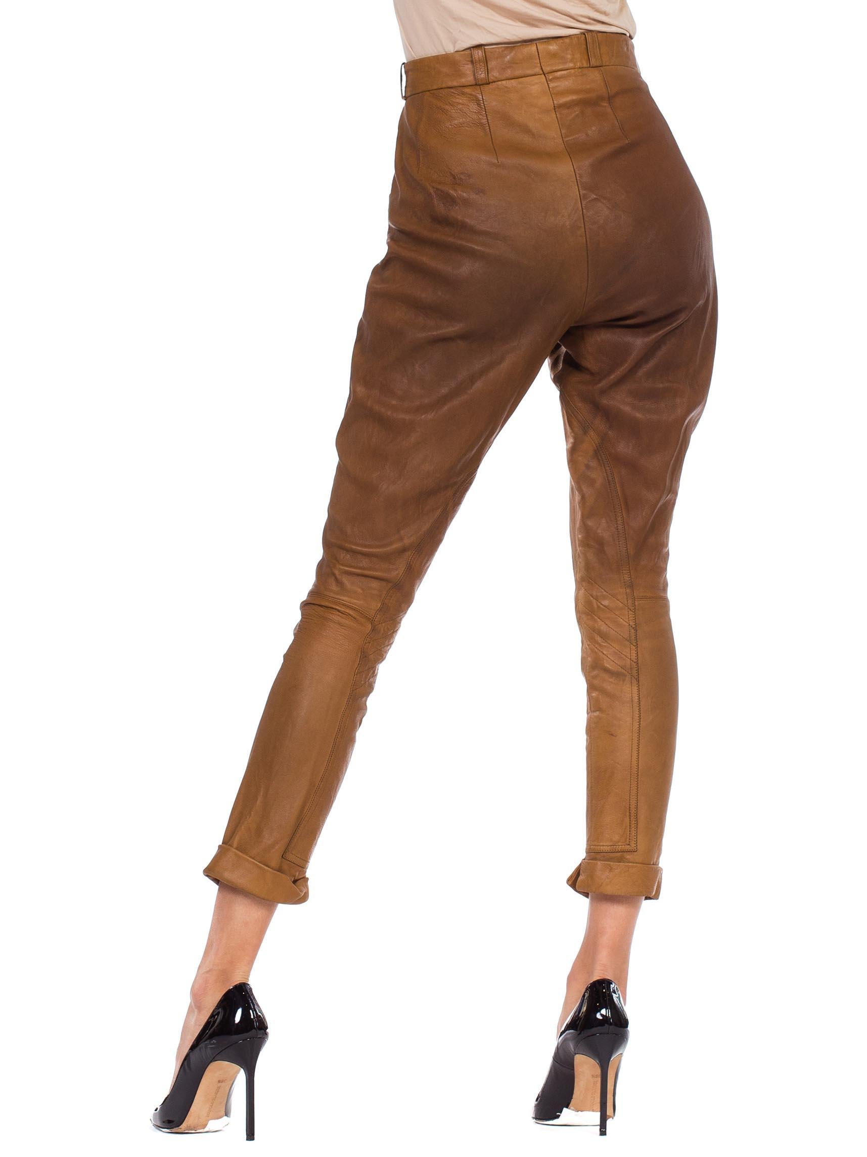 hermes leather pants