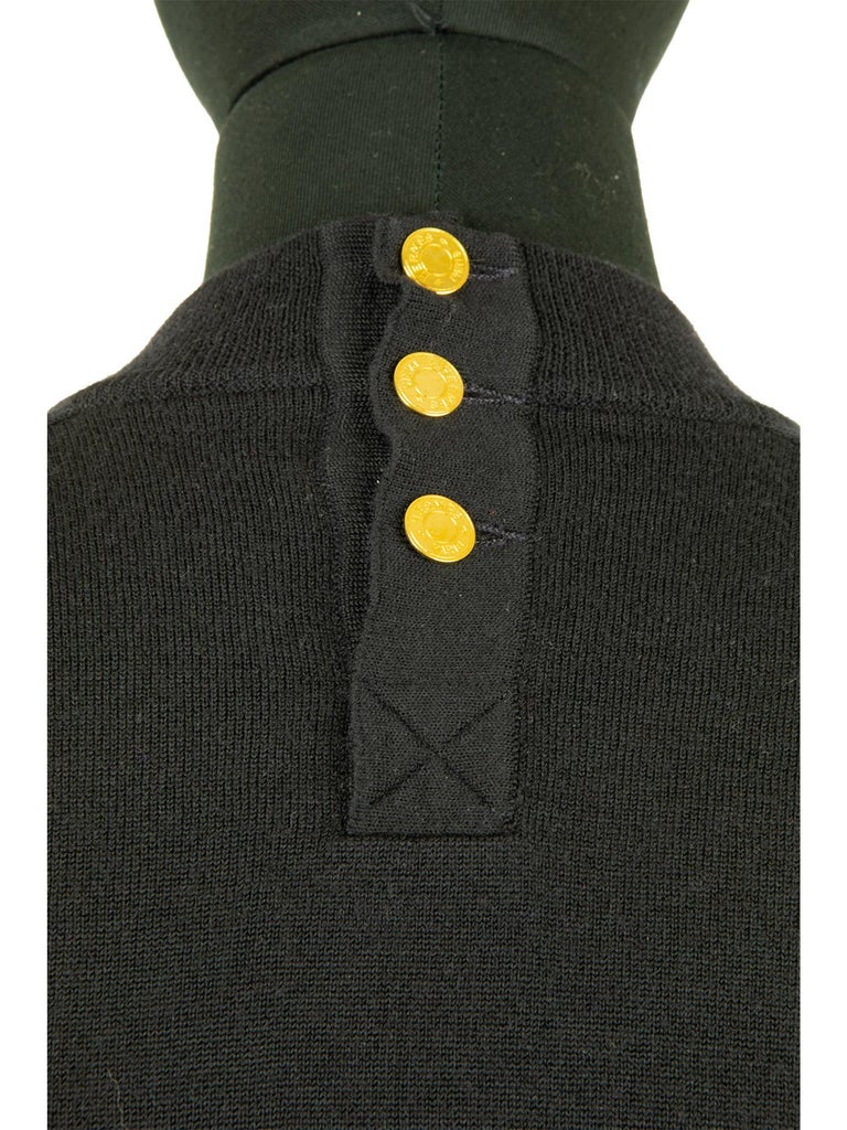 Pull Hermès En Soie Taille 34/36 - Couleur Dorée, Pour Fêtes Ou Soirée, Occasion Très Bon état