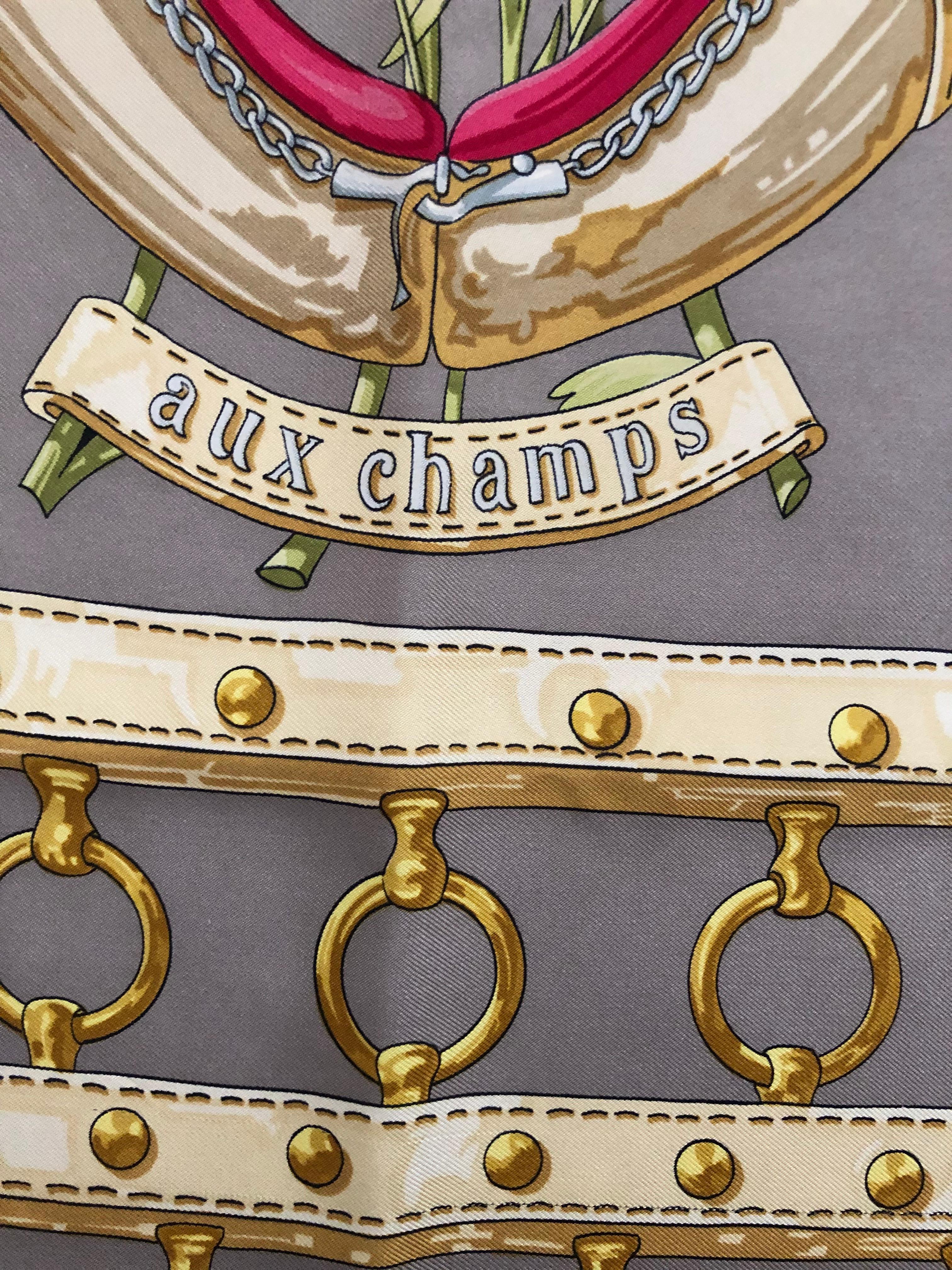 hermes aux champs scarf