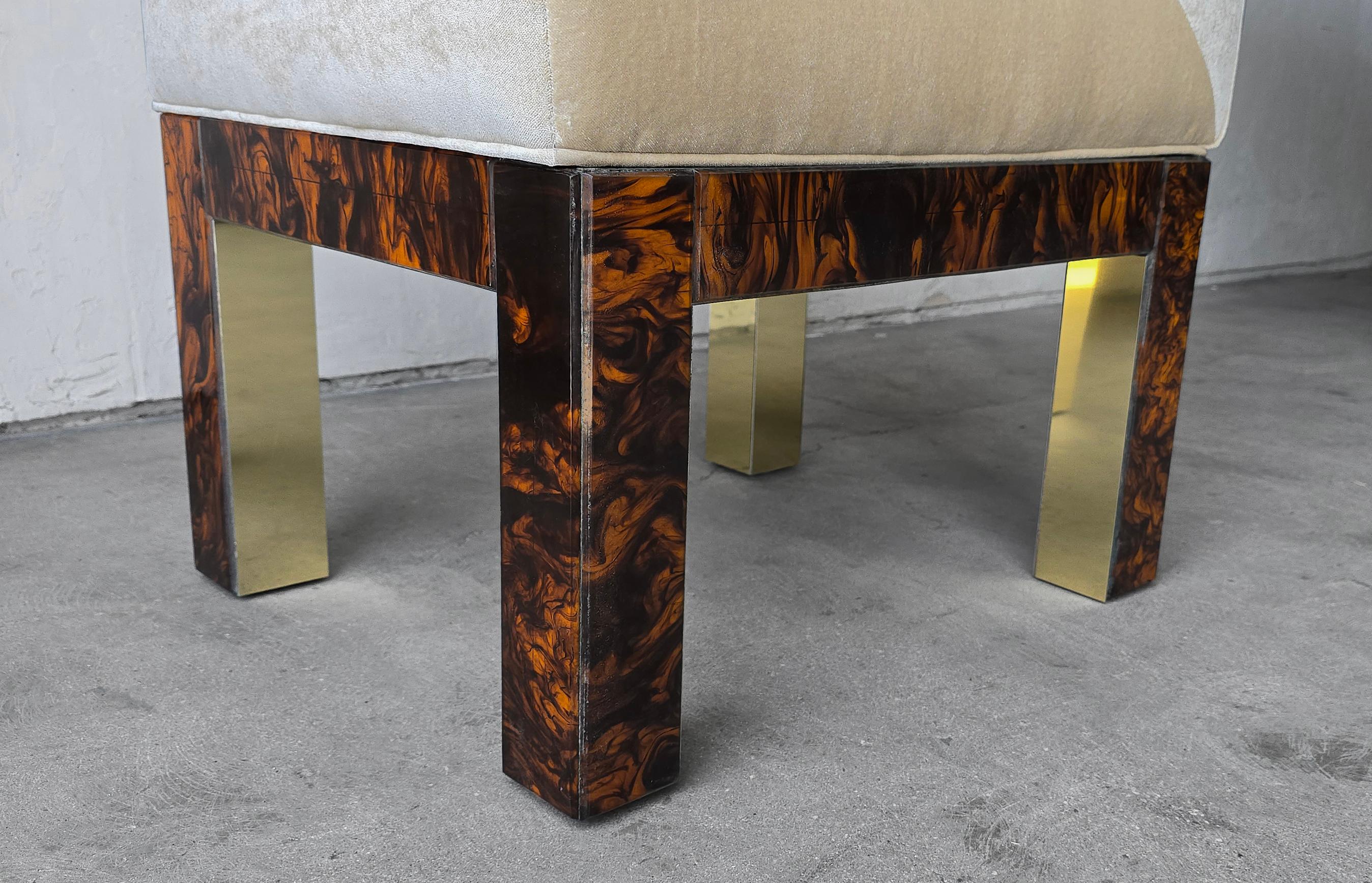Chaises de salle à manger à dossier haut des années 1970 par Paul Evans - Lot de 6 en vente 4