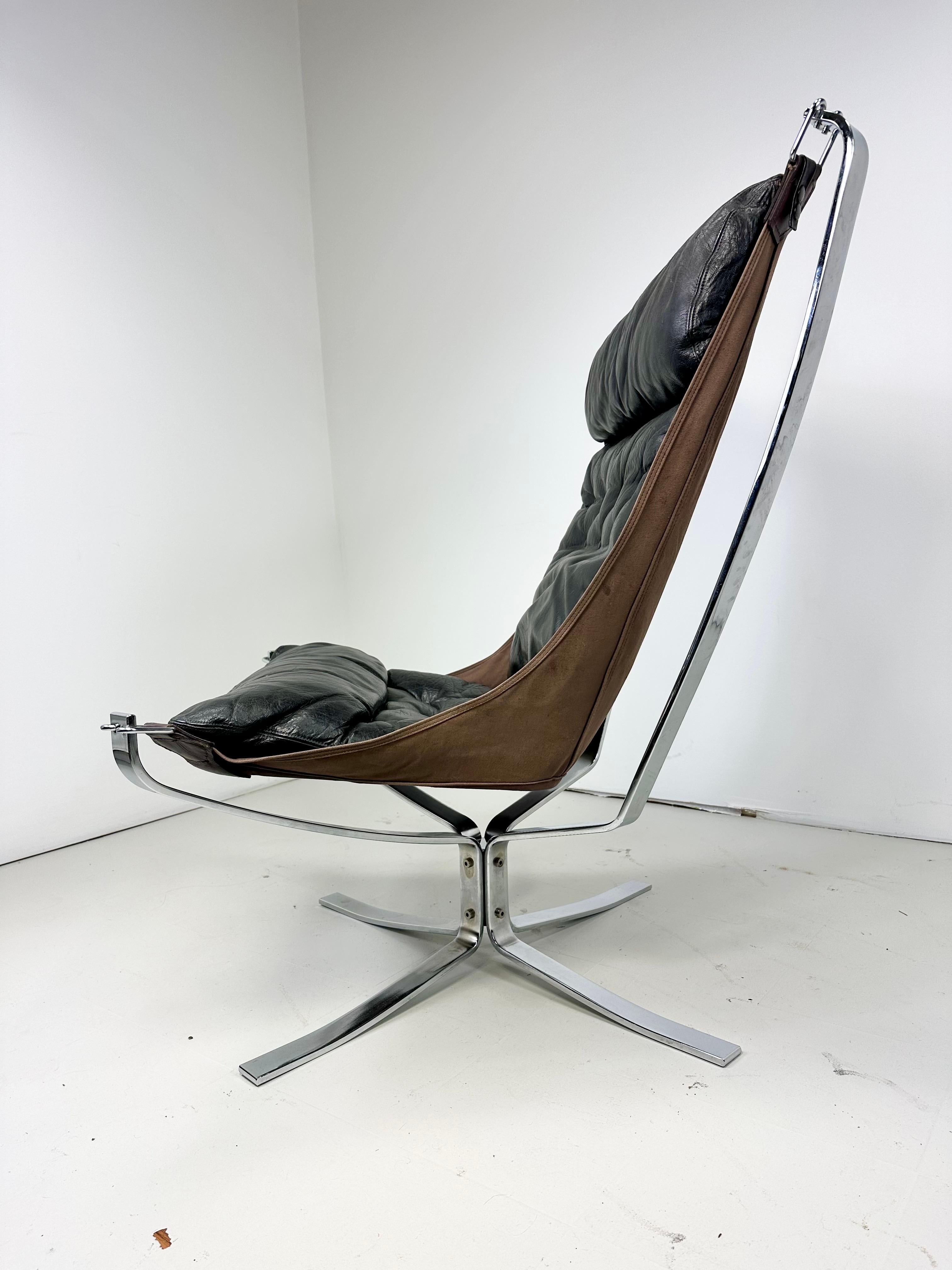 Falcon-Stuhl mit hoher Rückenlehne von Sigurd Ressel, 1970er Jahre (Beschichtet) im Angebot