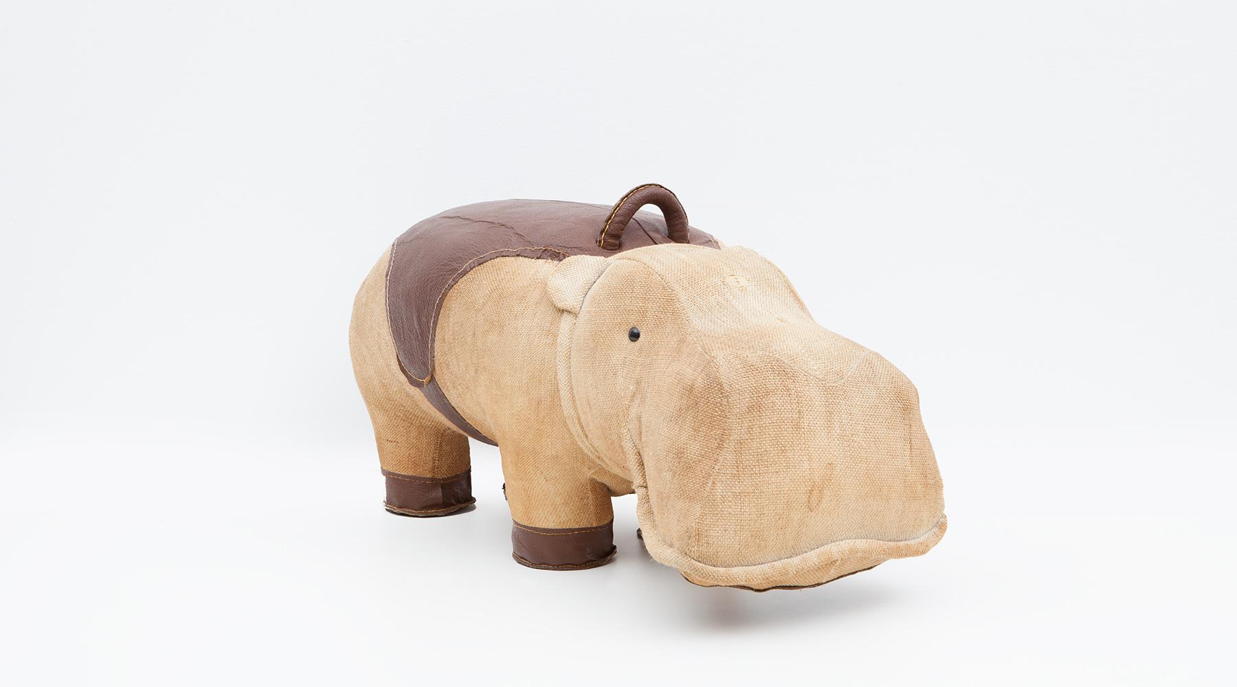 Late 20th Century 1970s High-Quality Children Toy 'Hippo' by German Renate Müller 'b' For Sale