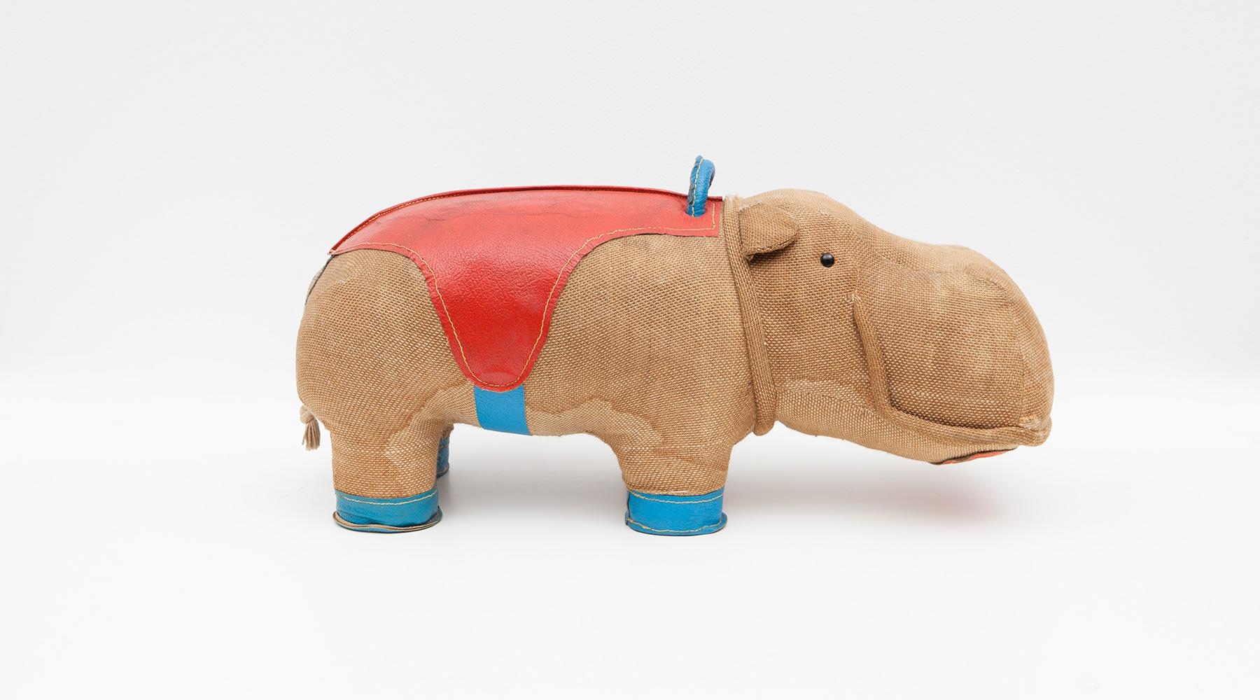 1970s High Quality Children Toy 'Hippo' by German Renate Müller 'd' In Good Condition In Frankfurt, Hessen, DE